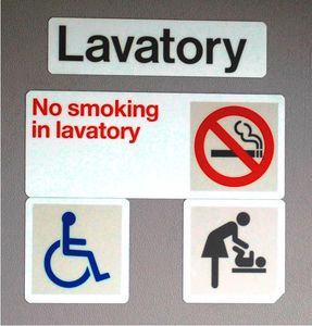 aircraft cabin placard / information
