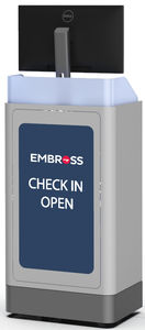check-in kiosk with passport reader
