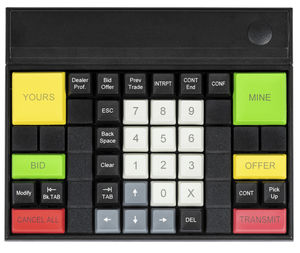 keyboard with MSR reader