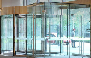 automatic revolving door