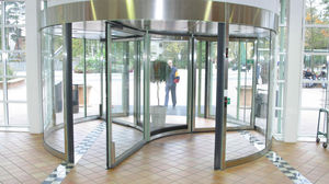 automatic revolving door