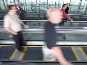 airport moving walkway