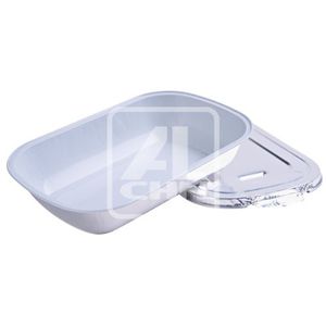 airliner meal tray / aluminum / disposable