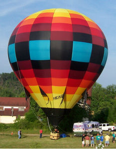 passenger hot-air balloon / 0 - 5 Pers. / with burner / with basket