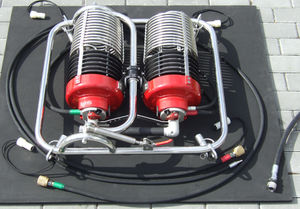hot-air balloon burner with two burners