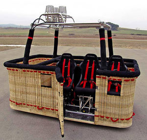 hot-air balloon basket with burner