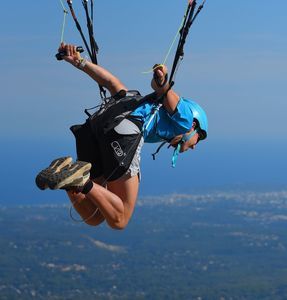 paragliding reversible harness