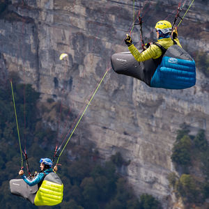 paragliding reversible harness