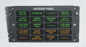 aircraft control panel