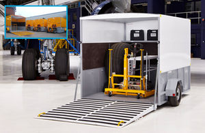 wheel change trolley