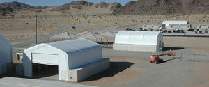 aircraft hangar / open / for airports