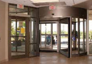automatic revolving door