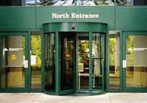 automatic revolving door