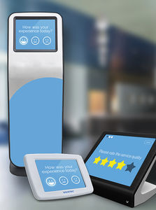 floor-standing customer satisfaction kiosk