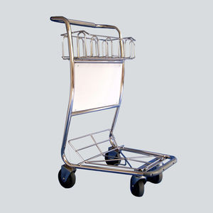 airport terminal luggage trolley
