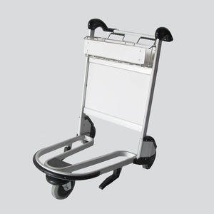 airport terminal luggage trolley