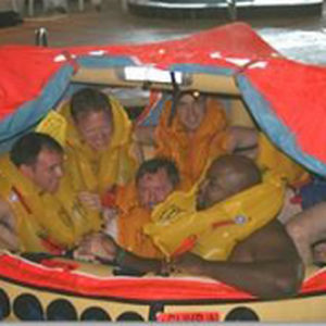 inside a life raft