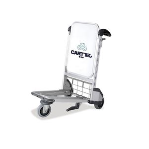 airport terminal luggage trolley