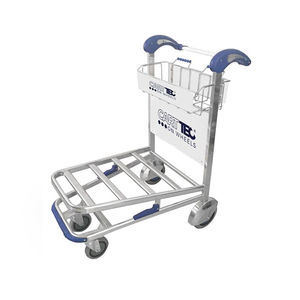 airport terminal luggage trolley