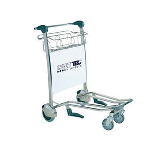 airport terminal luggage trolley