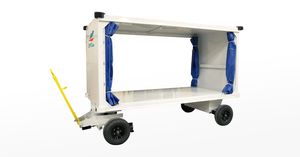 ground support baggage trailer