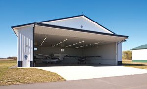 folding hangar doors