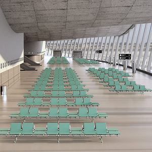 airport beam chairs / multiplace / metal / without armrests