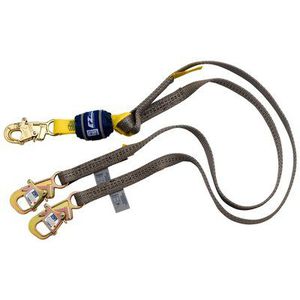 webbing fall arrest lanyard
