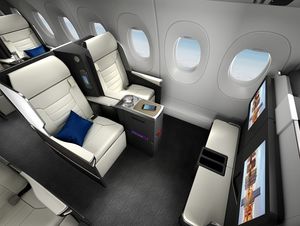 Aircraft cabin seat - Fusio - Safran Seats - business class / with ...