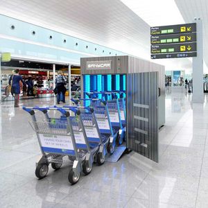 airport trolley disinfection system