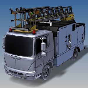 aircraft de-icing vehicle