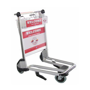 airport terminal luggage trolley