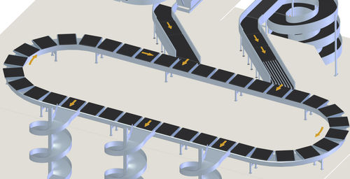 Tilt-tray sorter - SBFL574972 - AMMERAAL BELTECH - cross-belt / for baggage / for airport