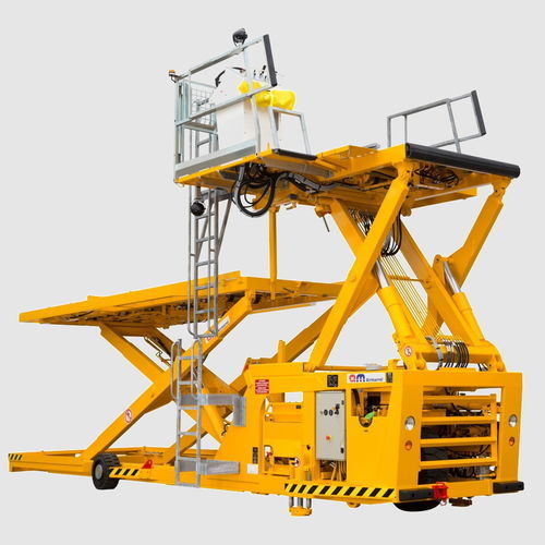 Scissor high loader - E-LAM 3500 DP8 - CIMC AIR MARREL SAS - freight / with shelves / for airport