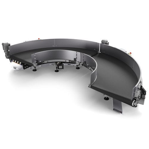 Belt conveyor - DIMARK S.A. - baggage / horizontal / curved