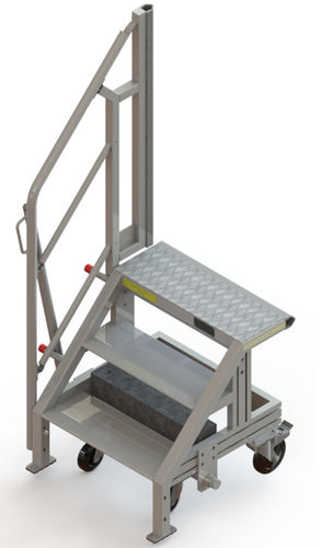 Runway stepladder - N3/N4 - FORTAL - maintenance / for helicopter / for airplane
