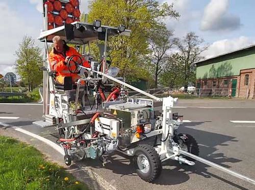 Self-propelled paint striping machine - RM3D-2 - HOFMANN GMBH - for paint / for thermoplastics / for cold plastic