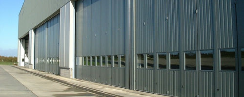 Industrial hangar door - 400-FBR - JEWERS DOORS - sliding / folding / for aircraft