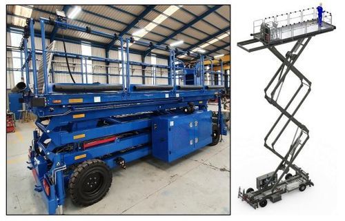 Access lifting platform - 2052.80 - LANGA INDUSTRIAL - maintenance / scissor / for aircraft