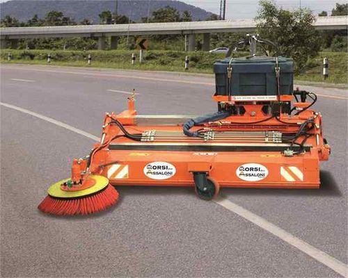 Forehead sweeper brush - STAR 240 - ORSI GROUP SRL - for airport runway