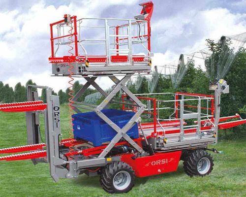Working lifting platform - LEVELING DOUBLE 185 | 3400 X 185 - ORSI GROUP SRL - scissor / for airport