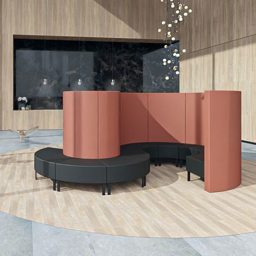 Airport bench - WAVE - SMV SITZ- & OBJEKTMÖBEL GMBH - metal / wooden