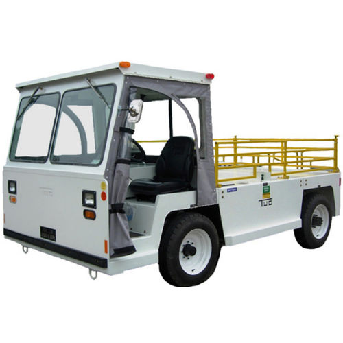Towing tractor - MH - TEXTRON GSE - for luggage trolleys / with towbar / with cab