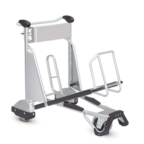 Airport terminal luggage trolley - Eurosprinter - Wanzl GmbH & Co. KGaA - 3-wheel / open / for passengers