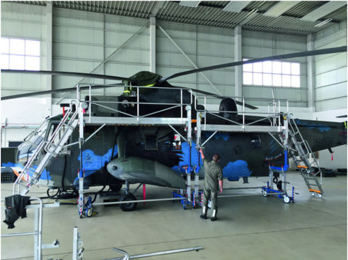 Fuselage access platform - epim24354 - ZARGES GMBH - fixed / adjustable