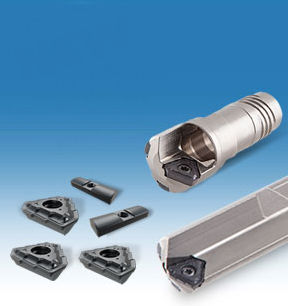 Insert drill bit - TRIDEEP - ISCAR FRANCE - for metals / carbide / for aeronautics
