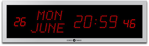 Airport clock - LEDICA® ALPHA REVERSO 7.M.S - GORGY TIMING - digital / quartz