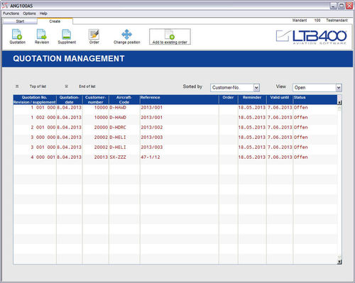 Planning software - SD - LTB400 Aviation Software GmbH - CRM / analysis / calculation