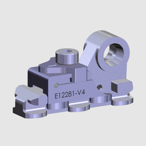 L track tie-down fitting - E12281-V4 - ATTAX - for seats / triple-stud / aeronautical