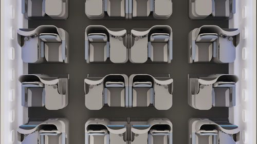 Aircraft cabin seat - Allegra - Aviointeriors SpA - business class / with integrated screen / with armrests